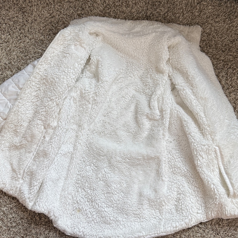 The North Face Reversible Puffer Winter Jacket White size Small - Picture 12 of 16